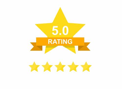 5 star revie symble and 5 - Reviews management